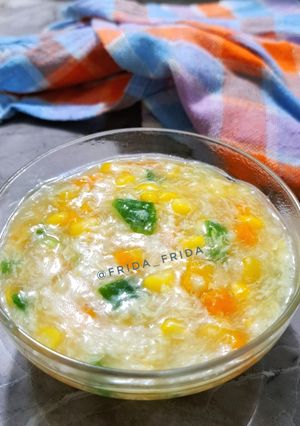 Foto resep Sup Jagung Wortel Telur Chinese
