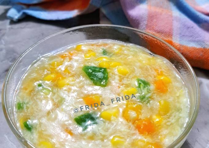 Resep Sup Jagung Wortel Telur Chinese Oleh Frida Frida Cookpad