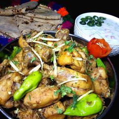 Kala namak karahi A picture of Kala namak karahi.