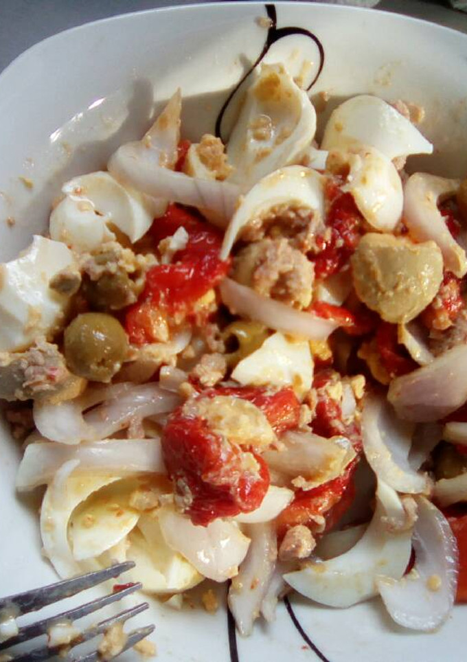 Una foto de Ensalada de pimientos