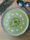 Asparagus and Zucchini Cream Soup (No-Waste)