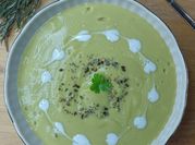A picture of cream soup