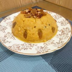 A picture of Milk, Egg and Baisan Halwa.