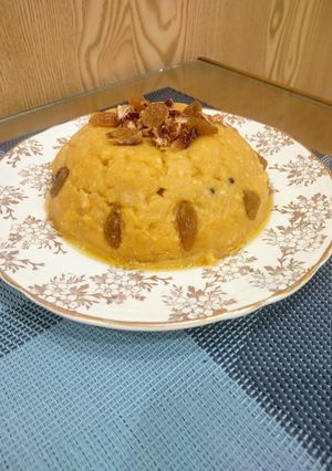 A picture of Milk, Egg and Baisan Halwa.