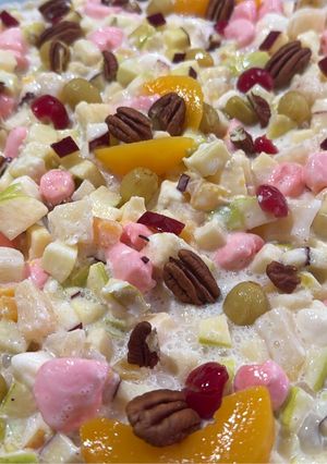 Una foto de Ensalada navideña de frutas