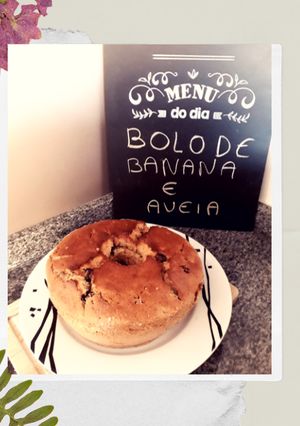 Foto de Bolo de banana com aveia