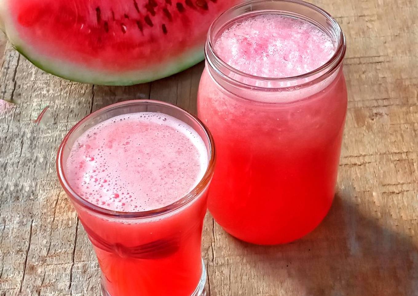 Steps to Prepare Favorite Watermelon and lime frothy drink