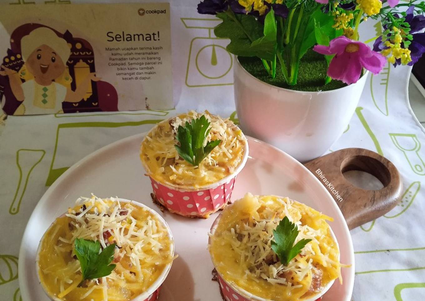 Muffin Spaghetti (Panggang/Kukus)