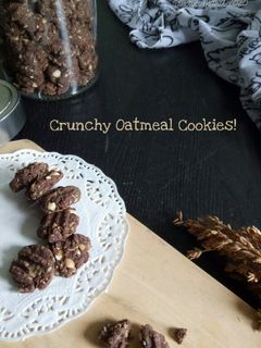 Foto resep Crunchy Choco Oatmeal Cookies