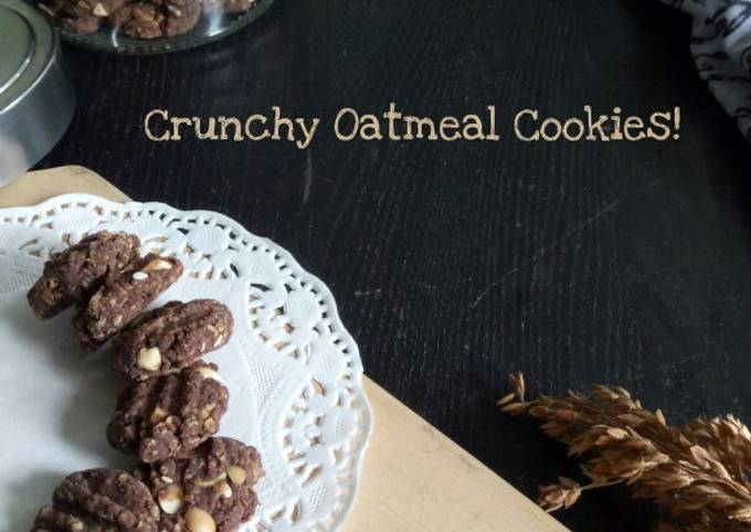 Crunchy Choco Oatmeal Cookies