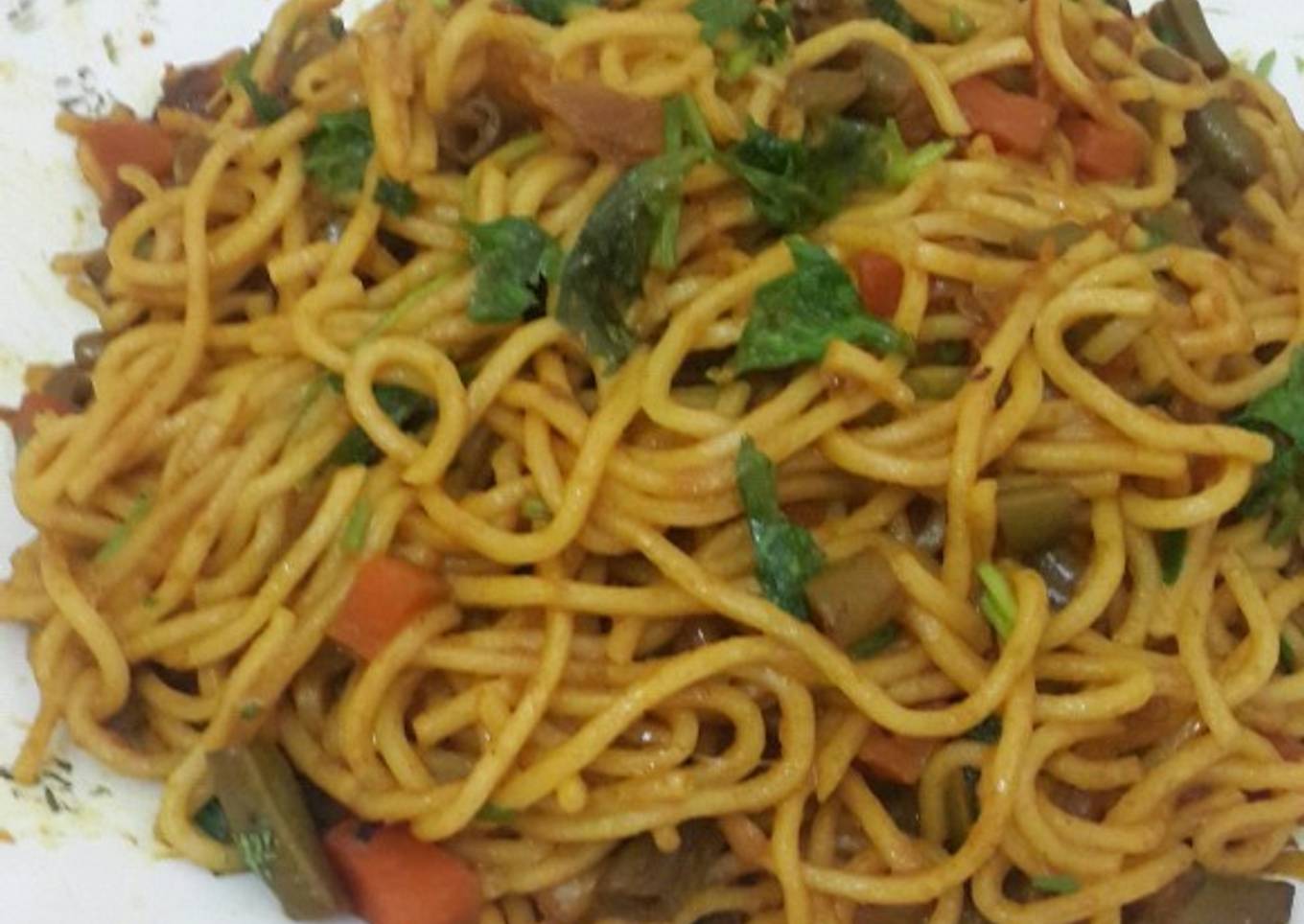 Indian french beans noodles