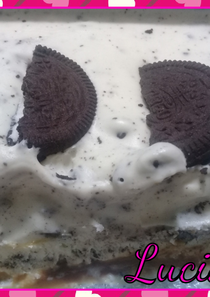 Una foto de Postre helado oreo