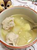 大黃瓜虱目魚丸味噌湯
