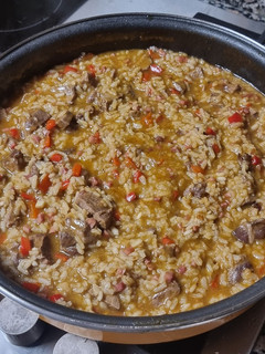 Una foto de Arroz con carrilladas de cerdo
