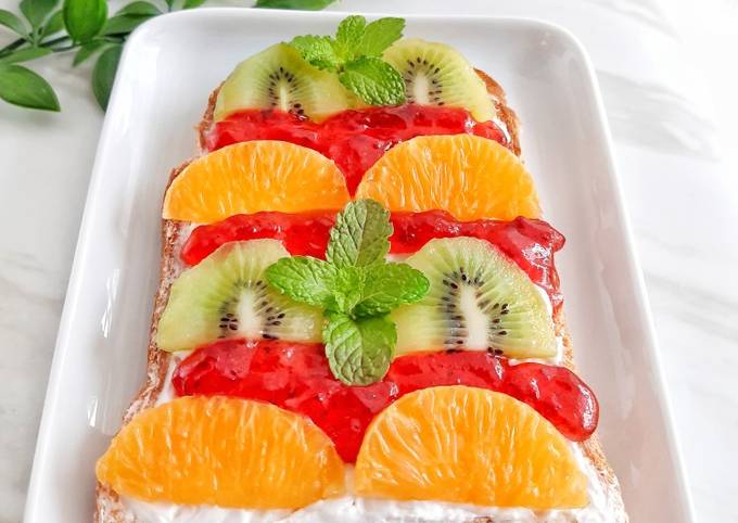 Bagaimana Menyiapkan Fruits Toast Anti Gagal