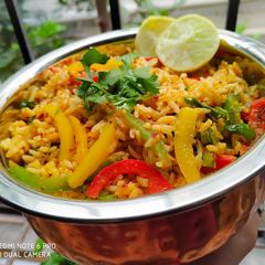 A picture of Bell Pepper Fried Rice.