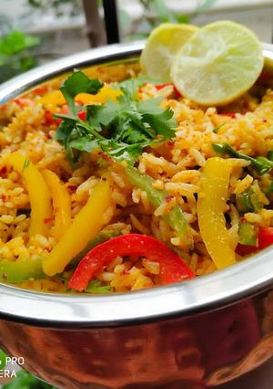 A picture of Bell Pepper Fried Rice.