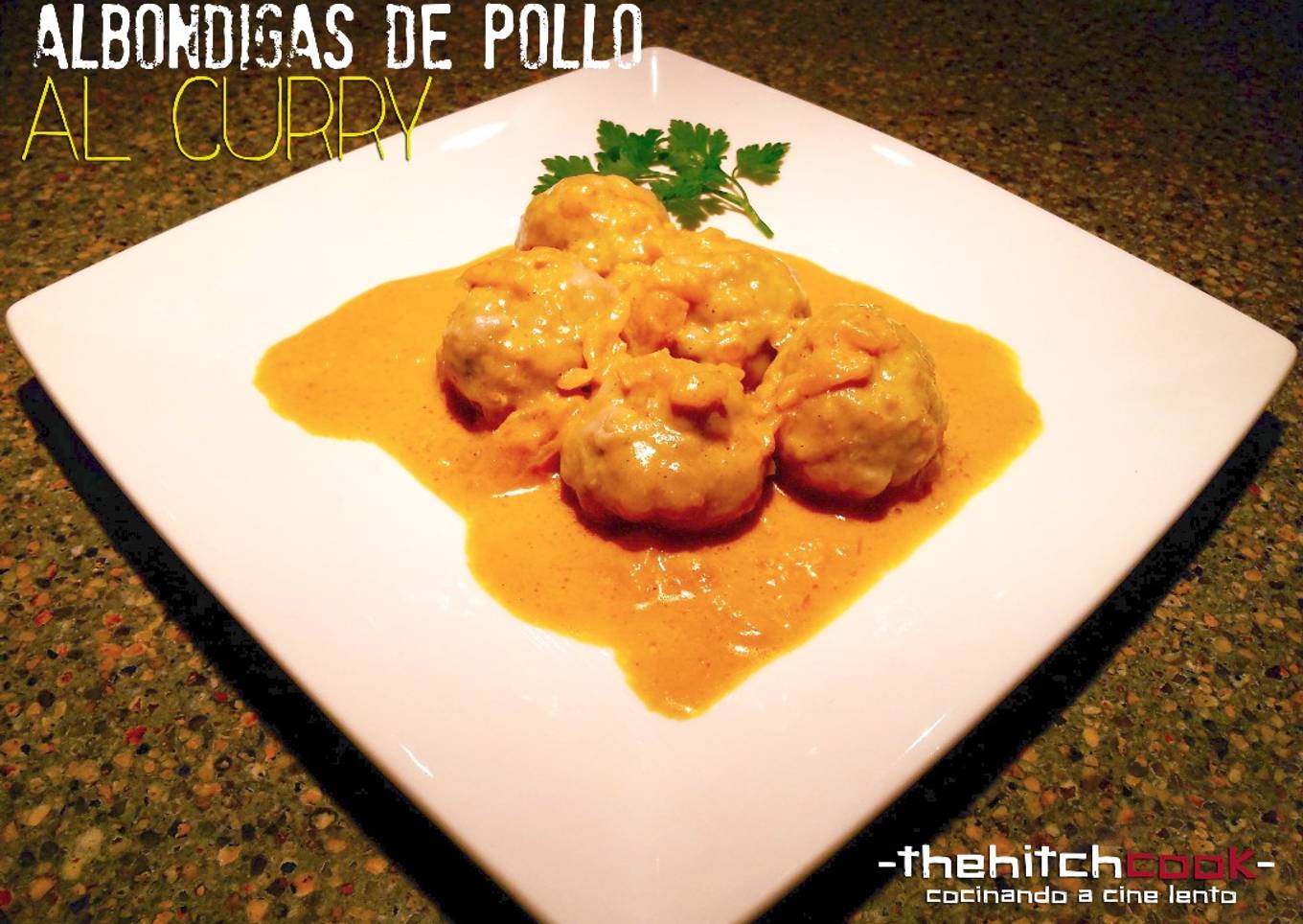 Albóndigas de pollo al curry