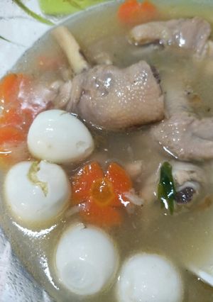 Foto resep Sop ayam telur puyuh simpel
