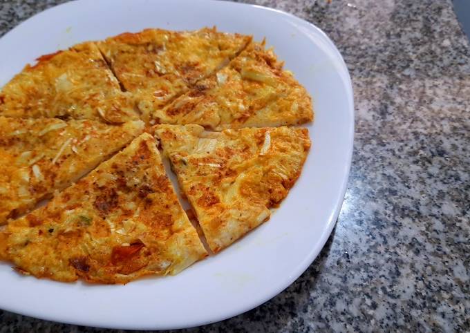 Masala Vegetable Omelette