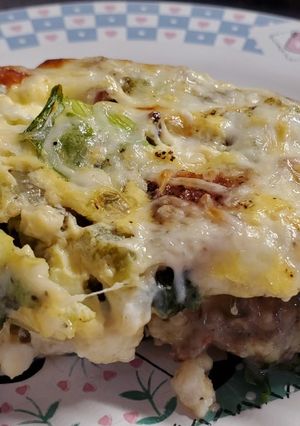 A picture of Sausage & Kale Breakfast Casserole.