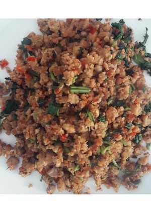 Foto resep Tumis Oncom kemangi pedas