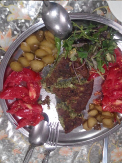 عکسی از دستور کوکو سبزی سیب زمینی