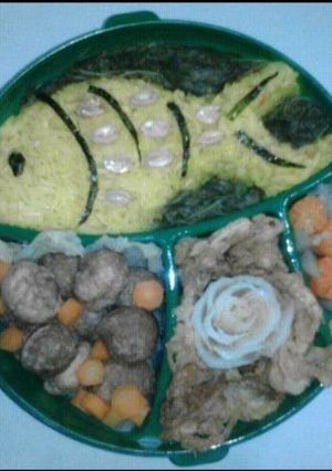 Foto resep Nasi Kuning Kyaraben