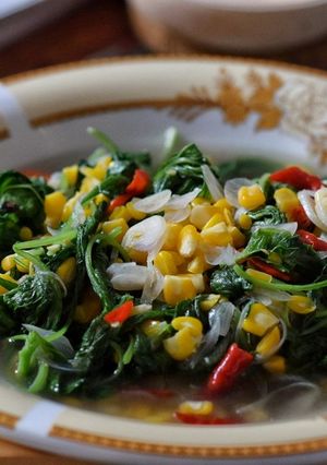 Foto resep Tumis Bayam Jagung
