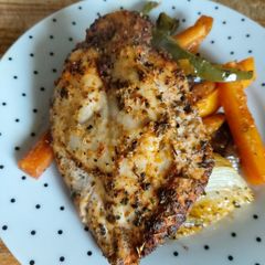My roast chicken breast in Italian seasoning A picture of My roast chicken breast in Italian seasoning.
