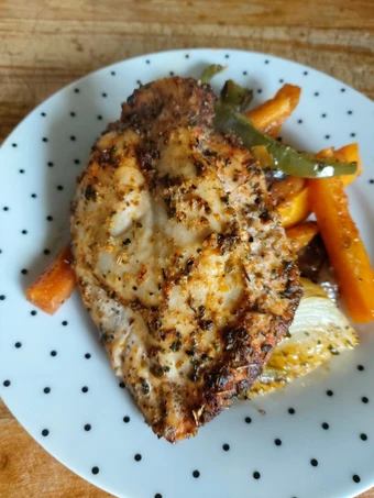 Crispy Herb-Crusted Chicken with Roasted Vegetables