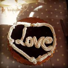 Foto di Torta cuore nero san Valentino
