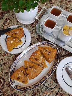 عکسی از دستور پانت کیک کدو حلوایی