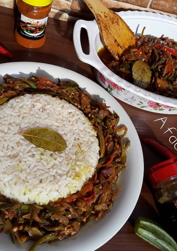 Bhindi masala(miyar kubewa) ainihin hoton girkin