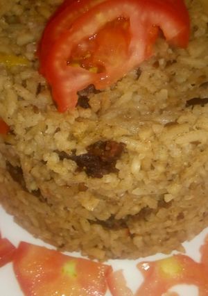 A picture of Pilau nyama #teamcontest #taarab #coastaltheme (#maindish).