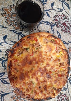 عکسی از دستور پیتزا:)🍕🍻