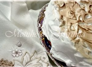Foto de Bolo d'amêndoa com merengue suíço