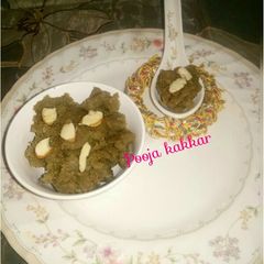 Millet flour (bajra) halwa A picture of Millet flour (bajra) halwa.