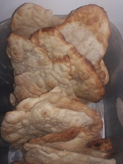 Una foto de Torta Fritas sin levadura