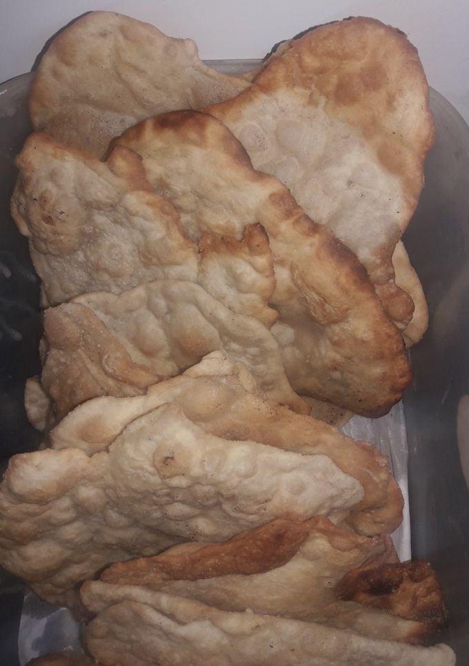Una foto de Torta Fritas sin levadura
