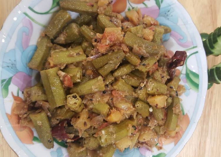 Easiest Way to Prepare Super Quick Homemade Achari Bhindi