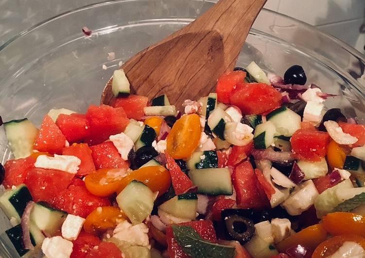 Ensalada fresquita de sandía 🍉