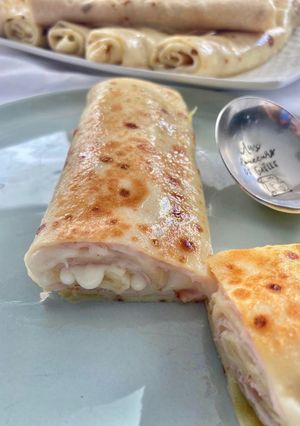 Une photo de Crêpes jambon béchamel / Ficelle picarde