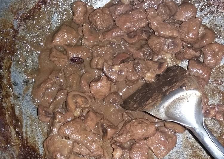 4. Tumis hati sapi/jeroan ayam asam manis 😊 (SIMPLE)