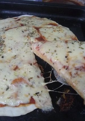 Una foto de Pizza casera rápida
