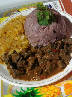 A picture of Mashed Ndumas With Coconut Milk.