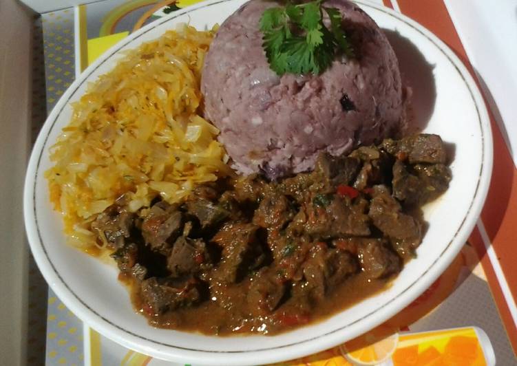 Mashed Ndumas  With Coconut Milk