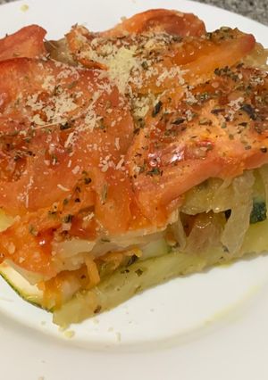 Una foto de Lasaña de verduras