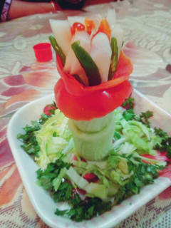 A picture of Stuffed Cucumber salad.