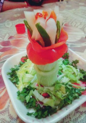A picture of Stuffed Cucumber salad.